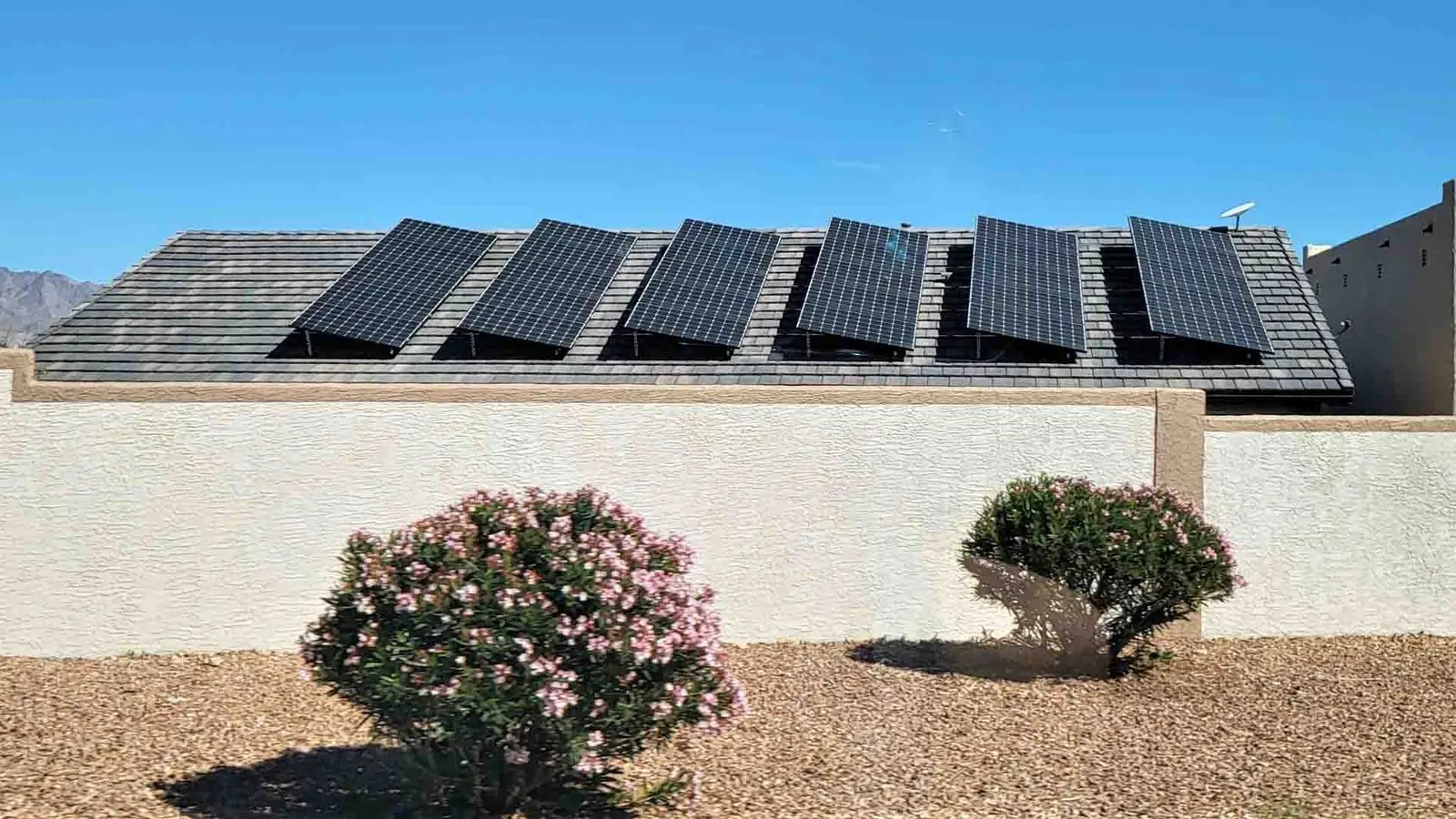 Rooftop solar panels