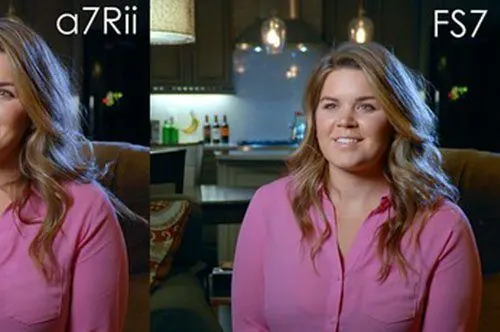 A7rii vs fs7 color comparison