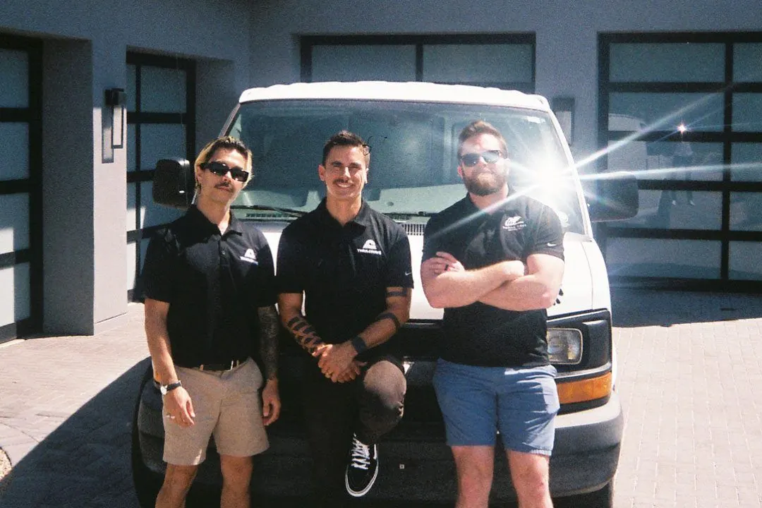 Thrill wave crew with van